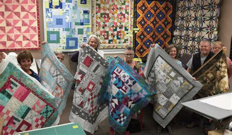 Virtual quilt guilds.  Members are welcome to also work on their own projects ...