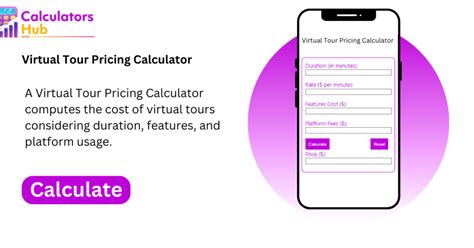 Virtual tour pricing calculator.  Regional differences and the need for specialized insur...