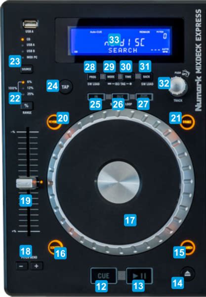 VirtualDJ - Hardware - Numark MIXDECK EXPRESS