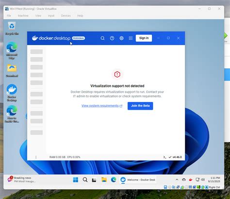 Virtualization support not detected docker vmware. ) Click OK to save the changes Actual be...