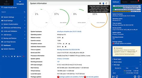Virtualmin panel.  Jan 21, 2026 · Automated installation In most cases, in...
