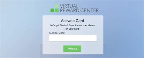 You have successfully activated your Virtual Visa Reward 