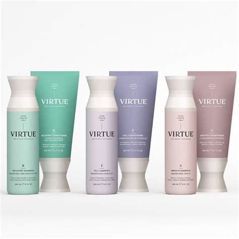Virtue hair care. Derived from human hair, the Alpha Keratin 60ku protein is the cornerstone of Virtue, which blends biochemistry into every bottle to heal hair, across every hair type and concern. 