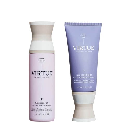 Virtue shampoo and conditioner. Buy VIRTUE Full Shampoo & Conditioner Set | Alpha Keratin Thickens, Volumizes Fine or Thin Hair | Sulfate Free, Paraben Free, Color Safe on Amazon.com FREE SHIPPING on … 