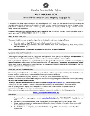 Visa - General Information - Esteri