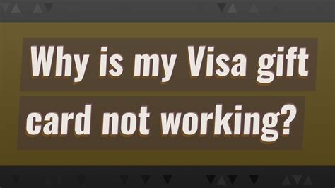 Visa Gift Card Not Working On Amazon