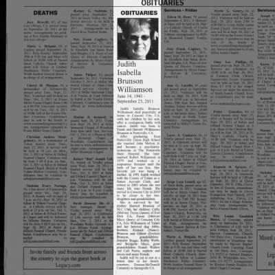 Visalia times obits. Latest Obituaries. Doreen Nolan. 1930 - 2023 It is with heavy hearts that we announce the passing of our dear mum, grandmother and great grandmother Doreen Violet Nolan on October 20, 2023. Her decision to agree with her husband to move the family to Canada in 1965 certainly gave a much-improved life to her three children. The family steadily grew … 
