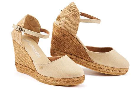 Viscata shoes. Dalia Lycra Espadrille Sandal Wedges. $144.95. 1. 2. Discover a stylish and comfortable collection of sandal wedges at Viscata. Whether you're looking for a new pair of espadrilles or want to upgrade your shoe collection, we've got you covered. Our collection features a range of colors and designs, perfect for any occasion. 