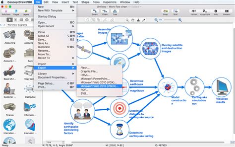 Visio Workflow Template Download Resume Examples Gambaran