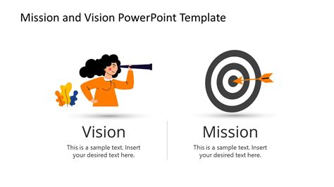 Vision And Mission Statements Powerpoint Presentation Template