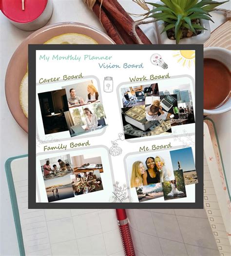 Vision Board Ajanda Tutmak Pinterest. 