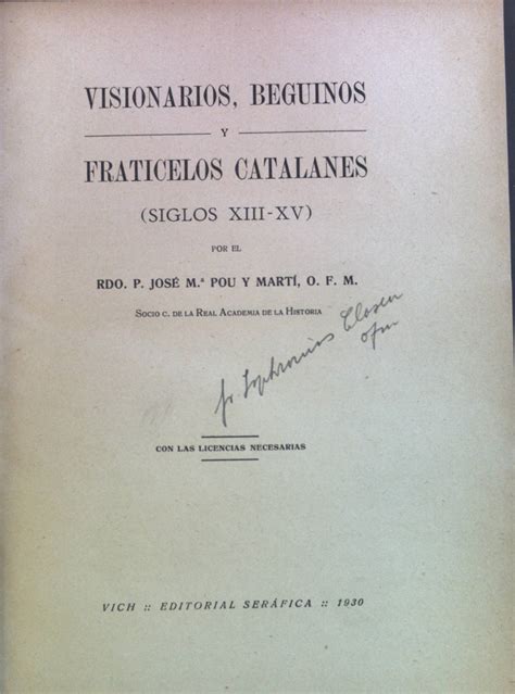 Visionarios, beguinos y fraticelos catalanes (siglos xiii xv). - Citroen berlingo peugeot partner diesel owners workshop manual 20082016.