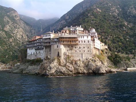 Visiting mount athos.  Unfortunately the young Alexander had an accide...