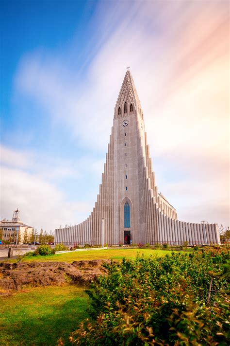 Visiting the church Hallgrímskirkja