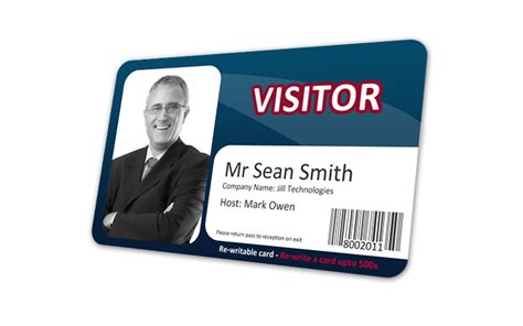 Visitor ReWrite ID Cards Cost Effective Visitor Control