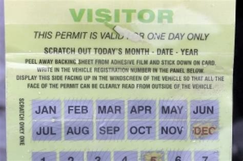 4. Single Day Visitors Permit. This Single Day Visitor Permit is for when you know you will have a guest that needs to park for up to 24 hours. (Area 28 does not have Single Day Visitor Permits.) This permit is free. A resident can request up to four (4) Single Day Visitor Permits a month per address with proof of residence.. 