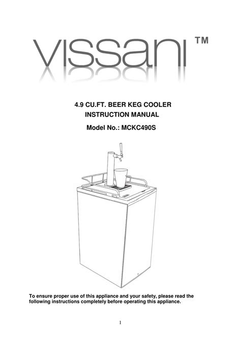 Vissani Mcbc58Dst Manual