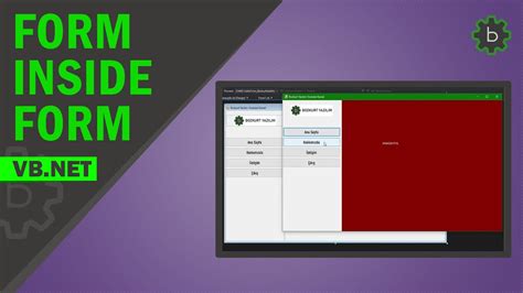 Visual Basic .Net Form içinde Form Açma ( Projeleri).