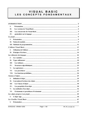 Visual Basic 6 Les Bases Du Da C Veloppement Cour - GerMedUSA