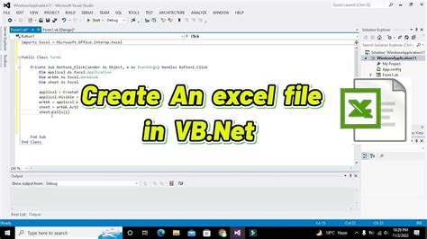 Visual Basic Create Excel File