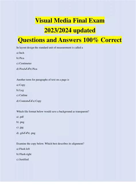 Visual Basics Answers To Final Exam