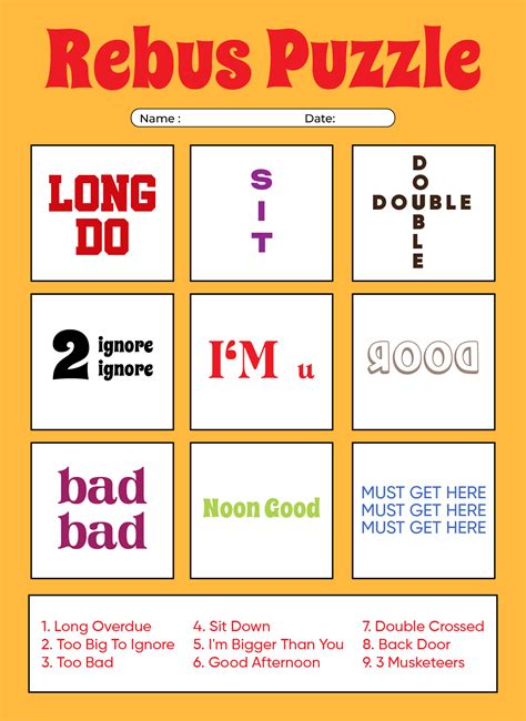 Visual Brain Teasers Printable Customize and Print