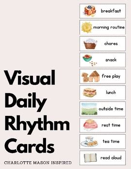 Visual Daily Rhythm Cards & Daily Rhythm Checklist — Treehouse Schoolhouse