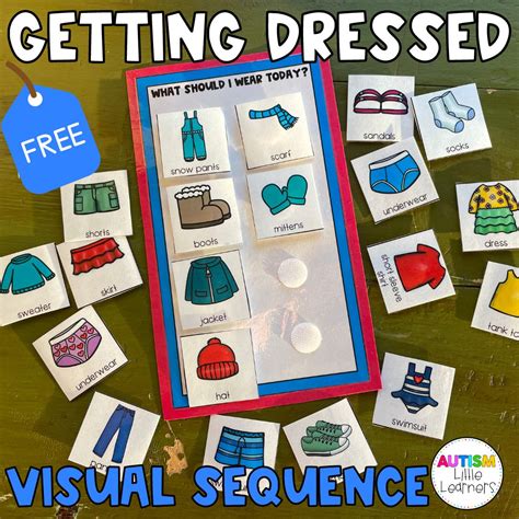 Visual Schedule Getting Dressed Visual Schedule Preschool Visual