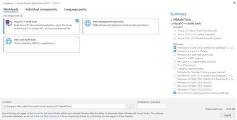 Visual Studio Build Tools now include the VS2017 and VS2015 MSVC