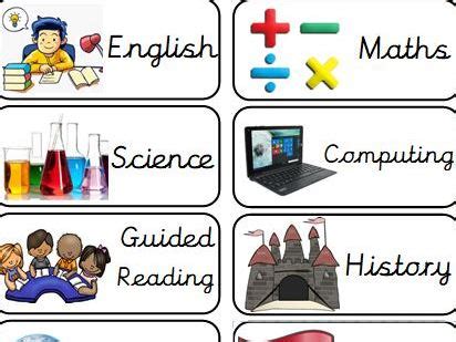 Visual Timetable Editable Primary Resources