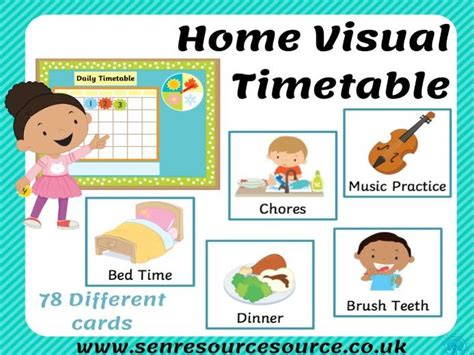 Visual Timetable For Home