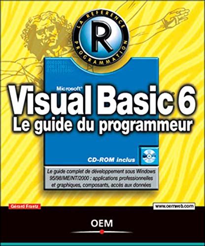 Visual basic 6 le guide du programmeur. - Pearson criminal justice study guide answers.