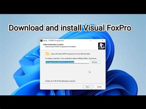 Visual foxpro install windows 10.  You can help protect your computer by installing this Commen...