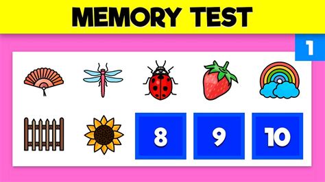 Visual Memory Test addresses your short-term memory and your ability to connote numbers with signs, letters and images..