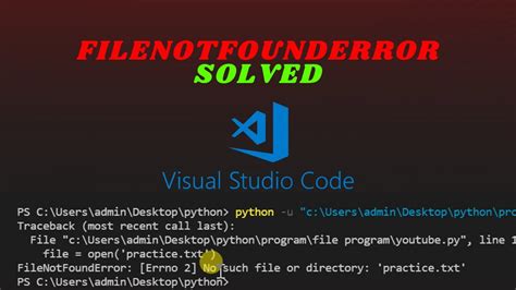 Visual studio no such file or directory.  Typographical Errors: Double-ch...