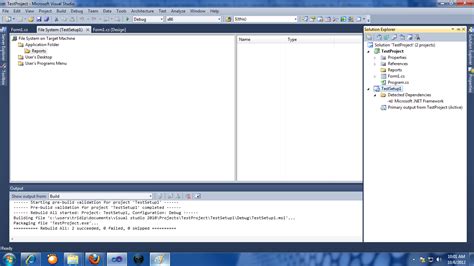 Visualstudio How to configure postbuild events for setup/deployment