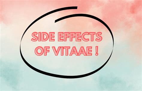 Vitaae side effects. Things To Know About Vitaae side effects. 