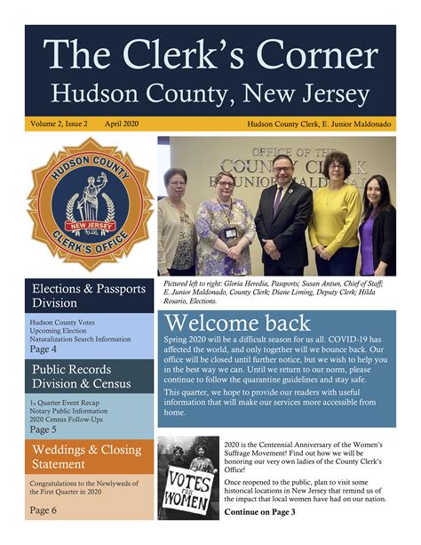 Vital Records - Hudson County Clerk, New Jersey