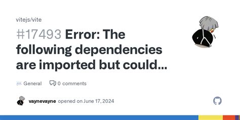 Vite the following dependencies are imported but could not be resolved.  2. 3.  Have ...