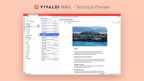 Vivaldi Believes an Email Client in Your Browser Is the Way to Go