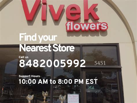 Vivekflowers, 1734, Unit 6, Oak Tree Road, Edison, New Jersey, US - 08820; Phone 1 : 732 321 0403 Phone 2 : 732 589 5143