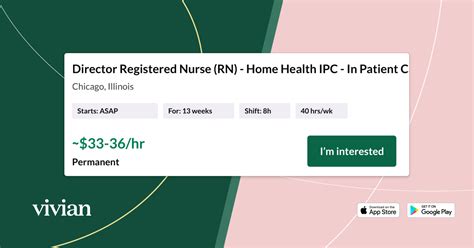 Vivian Health hiring Permanent RN - IPC - In Patient Care