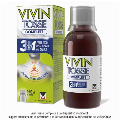 Vivin Tosse Complete Sciroppo - Rapido sollievo da mal di gola, …