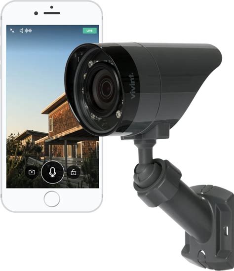 Vivint surveillance cameras. Quad Core, 1 GHz processor. Operation Temperature. -4° to 113°F (-20° to 45°C) Audio. 2 far-field, beam-forming microphones with echo cancellation. 85 dB speaker. Weather Resistance. IP 65 weatherproof rating. Ball Joint Flexibility. 