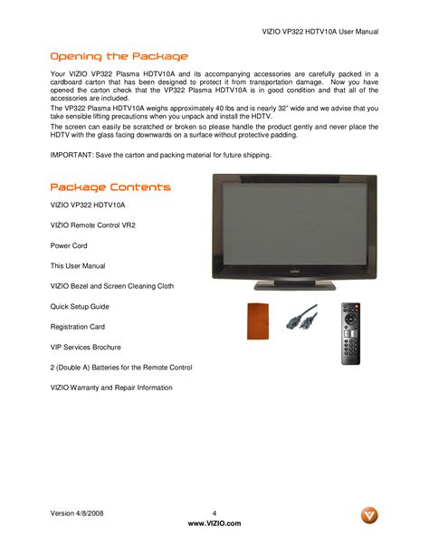 Vizio flat screen tv user manual. - American hoist and crane 5300 operators manual.
