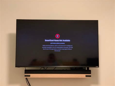 I've figured out a workaround- Try loading the User Manual from the Remote (Menu- User Manual is at the Bottom) and pressing the back button. It seems to at least get the app bar working. Same thing happening to me. I'm hitting the Amazon prime button and then exit to get to Smartcast. . 