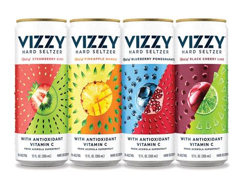 Vizzy's - Vizzy® Hard Seltzers are NOT your average hard seltzers. With 1g of sugar or less and 100 calories per can,* plus vibrant dual flavors and four unique variety packs, Vizzy hard seltzers have a flavor for every vibe. Bring a vibrant splash of flavor to every occasion or moment with our 5% ABV drinks. You set the vibe, and Vizzy will serve up ...
