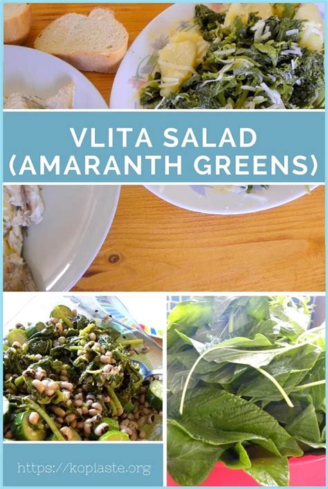 Vlita Salad (Amaranth Greens) and How to Serve Them