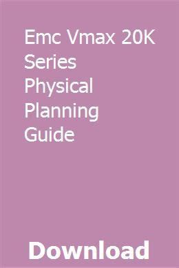 Vmax 20k series physical planning guide. - Parts manual for john deere 115 automatic.