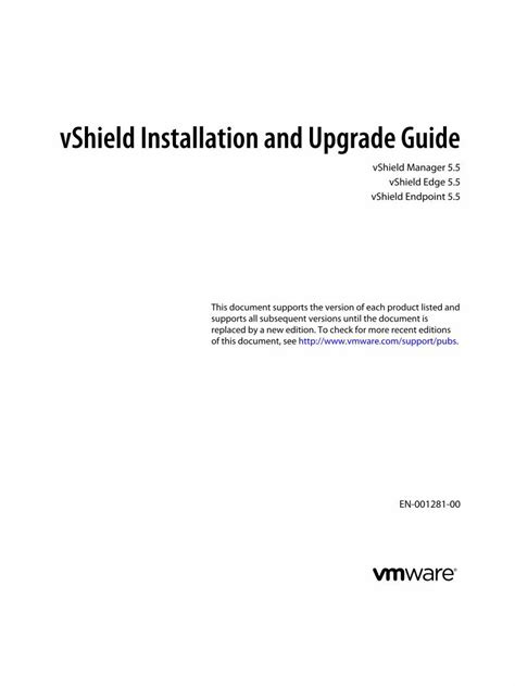 Vmware Vshield Installation Guide